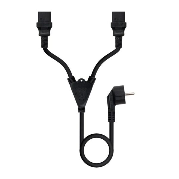 Nanocable Cable aliment. CEE7-M a 2xC13-H 3 m