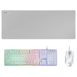 Mars Gaming Combo MCPX GAMING 3IN1 RGB BLANCO