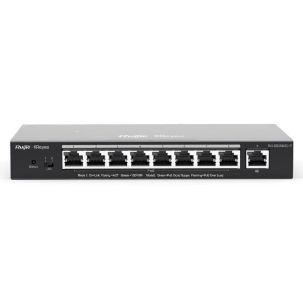 Reyee Switch 9xGb RJ45 (8 PoE/POE+) 120W Steel