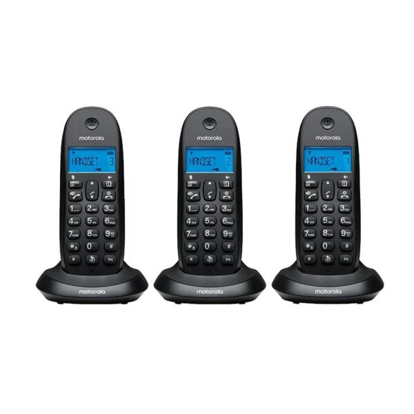 MOTOROLA C1003 CB+ Telefono DECT Negro Trio