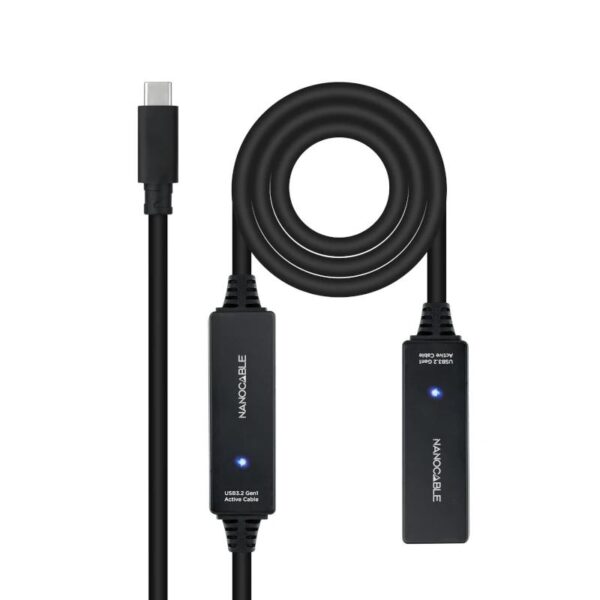 Nanocable Cable USB 3.2 amplif. C/M-C/H 10 m