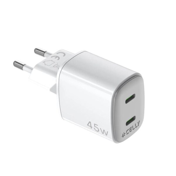 Celly Cargador Gan 2 USBC 45w WH