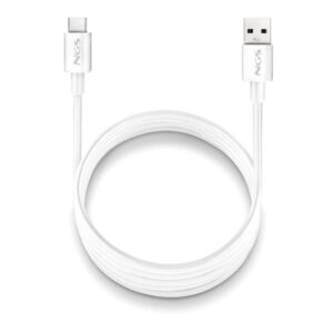 NGS CABLE CARGA RAPIDA USB-A A USB-C 1M BLANCO