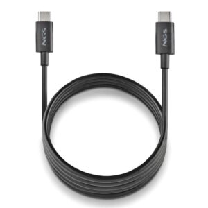 NGS CABLE CARGA RAPIDA USB-C A USB-C 1M NEGRO