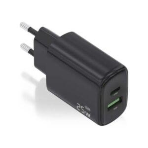 Aisens Cargador GaN 25W USB-C PD 3.0 USB-A QC3.0