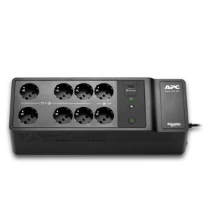 APC Back-UPS  500VA/300W 8 Schuko 1 USB A