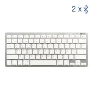iggual Teclado Bluetooth Slim TKL-BT plata 2 canal