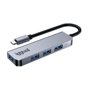 iggual Hub USB 3.0 tipo C x 4 puertos USB-A 3.0