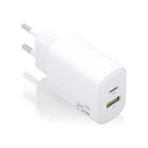 Aisens Cargador GaN 25W USB-C PD 3.0 USB-A QC3.0