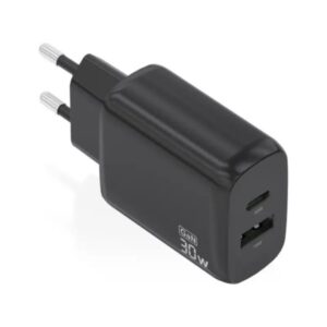 Aisens Cargador GaN 30W USB-C PD3.0 QC4.0 USB-A