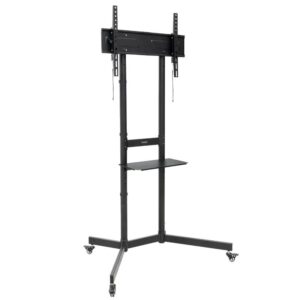 Tooq Soporte Suelo Ruedas "KEFRÉN" 37-70", Negro