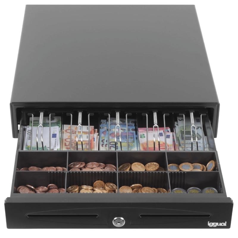 iggual Cajón Portamonedas IRON-70 44,5cm 5+8 negro