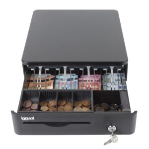 iggual Cajón Portamonedas IRON-10R 38cm 4+5 negro