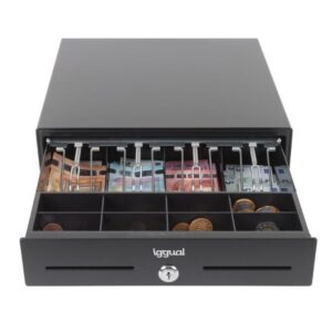 iggual Cajón Portamonedas IRON-XS 33cm 4+8 negro