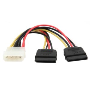 Gembird Cable de Alimentación Molex a 2x SATA 15cm