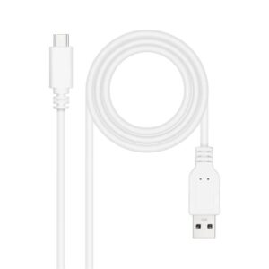 Nanocable Cable USB 2.0 3A USB-C-M/M 1M Blanco