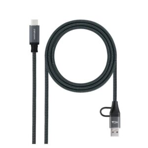 Nanocable Cable USB3.2 100W USB-C+A/USB-C 3 M