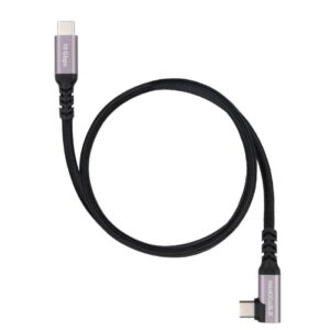 Nanocable Cable USB-C 3.2 GEN2 Acodado 100W 0.5 M