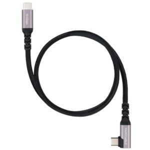 Nanocable Cable USB-C 3.2 GEN2 Acodado 100W 2 M