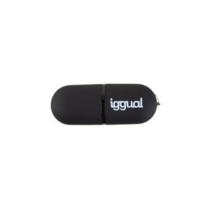 iggual Lápiz USB 2.0 16GB PEN16 negro con tapa