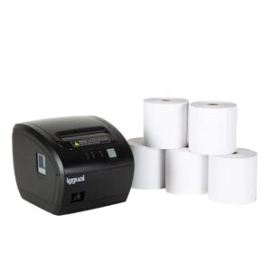 Kit impresora térmica tickets TP7001 + 5 rollos 80
