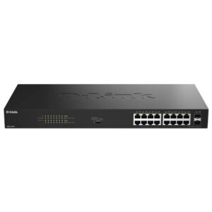 D-Link DGS-1018P/E Switch 16xGbE PoE+ 2xSFP