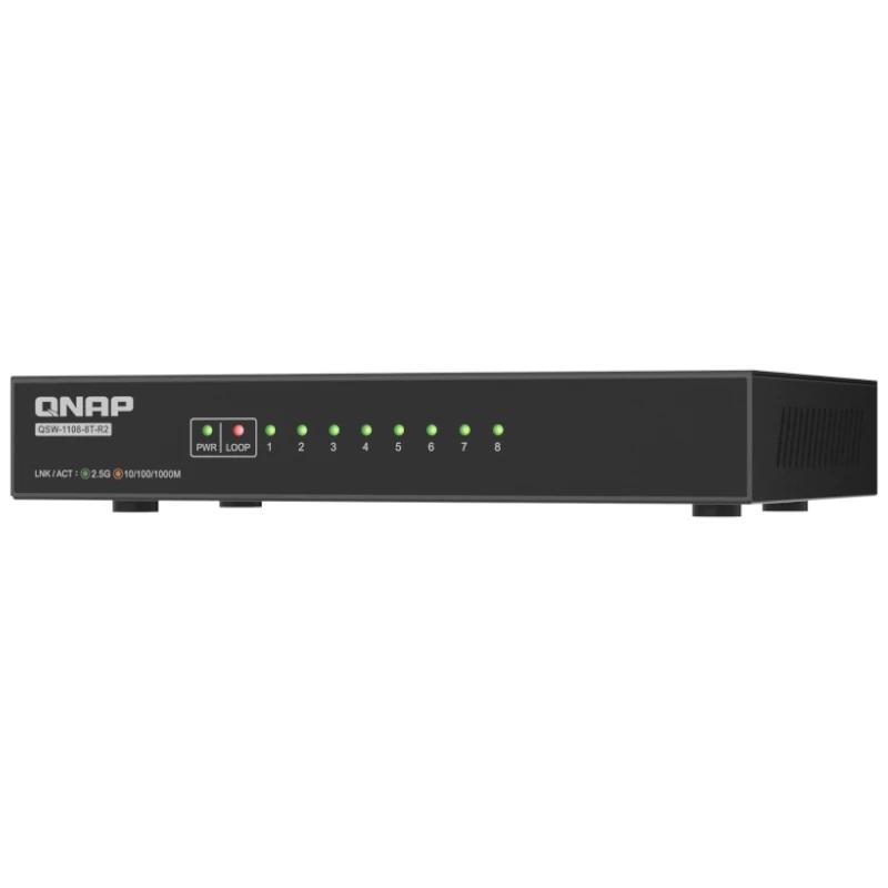 QNAP QSW-1108-8T-R2 Switch No Gest 8x2.5GbE