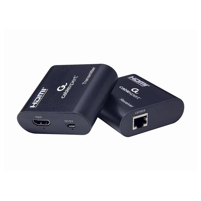 Gembird Extensor HDMI, 60 m, por cable LAN CAT6
