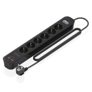 Aisens Regleta 6 tomas interruptor PD 2xUSBC 2xUSB