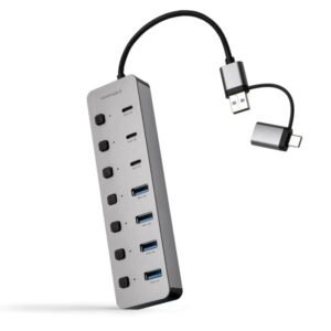 Nanocable Hub USB-C/A 4xUSB-A+3USB-C+USB-C 5V
