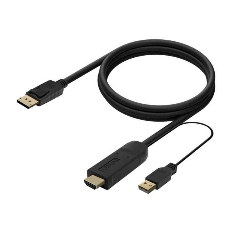 Aisens Conversor Activo HDMI A/M DP V1.2/M 1.8m