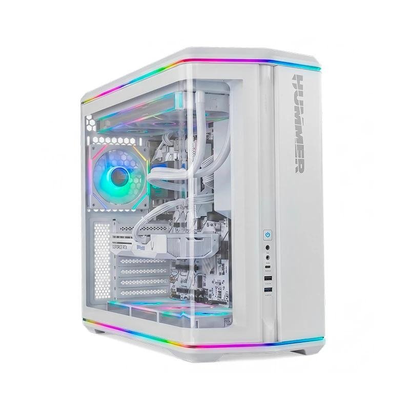 NOX Semitorre ATX Hummer Anvil Cristal Curv Blanco