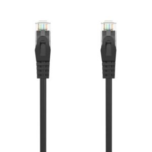 Aisens Latiguillo RJ45 LSZH CAT.6A UTP negro 25cm