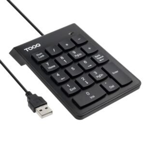 Tooq Teclado USB Numérico 19 teclas Negro